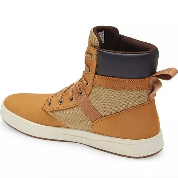 🆕️ TIMBERLAND Davis Square L/F Boot Wheat Nubuck Leather MEN'S SIZE: 13 - Picture 3 of 15